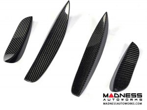 Mercedes-Benz C-Class W205 Front Bumper Fins - Carbon Fiber